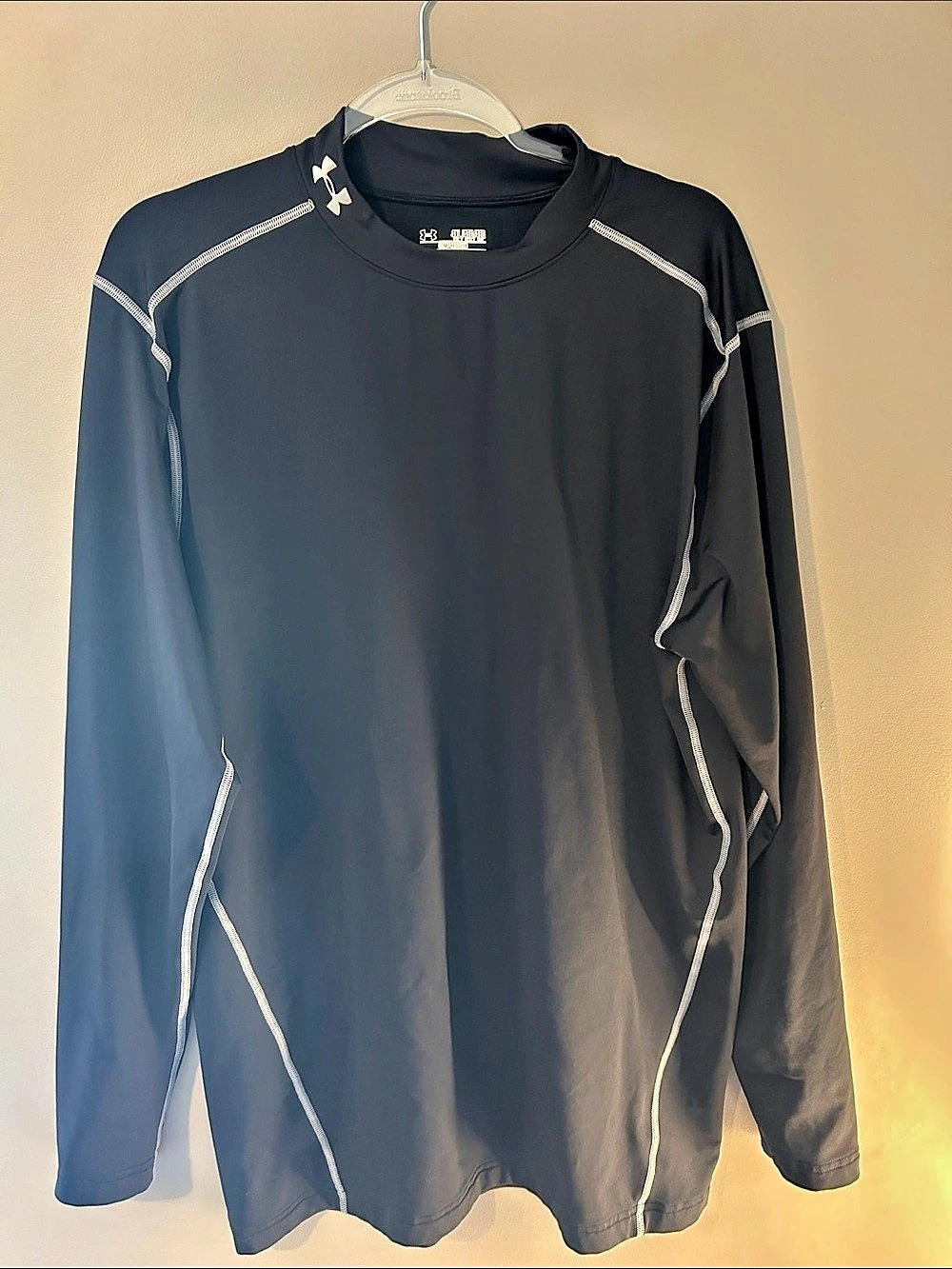 Under Armour ColdGear Compression Mock Long Sleeve Black 4 XL